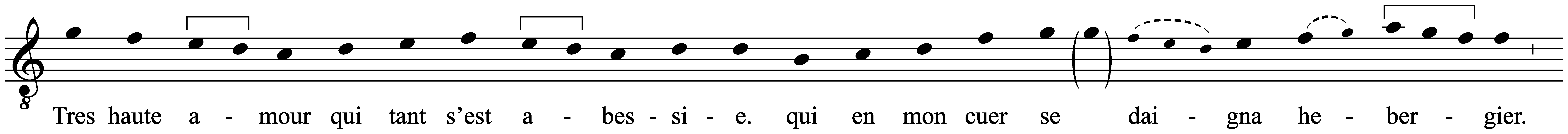 Work musical notation